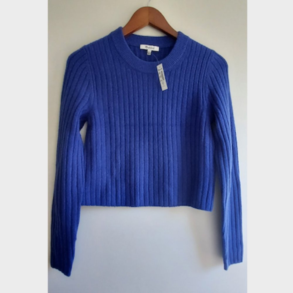 Madewell Readfield Pullover Sweater in Voyage Blue - Picture 4 of 6